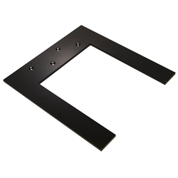 Lincoln Hidden Countertop Support 13-1/4 Inch X 12 Inch Black