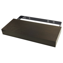  Floating Shelf with Concealed Wall Mount Bracket, 40 Inch Length x 10 Inch Depth x 3-1/4 Inch Thickness, Coffee Laminate