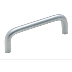 Clearance Sale, Brass Wire Pull 3 Inch Center to Center Brushed Chrome Cabinet Pull