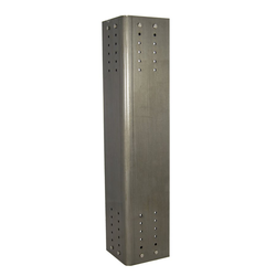 Atherton Industrial Leg Set Raw Steel with Clear Coat