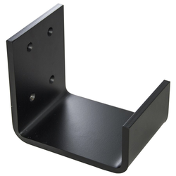 Appalachian Flat Black Mantel Bracker 8 Inches in Length