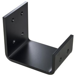 Nevada Flat Black Mantel Bracker 6 Inches in Length