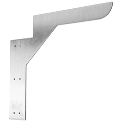 Cold Rolled Silver Hidden Countertop Brackets 10 Inches in Length