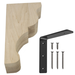 Lexington Maple Bar Bracket Corbel Rib 6.5 Inches in Length
