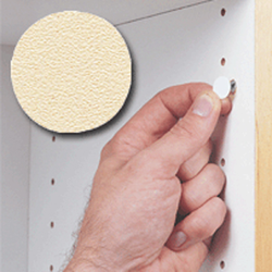 14MM Stick-On Cover Cap Almond PVC, 1040 Per Box