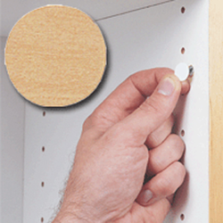14MM Stick-On Cover Cap Hardrock Maple PVC, 1040 Per Box