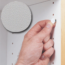 14MM Stick-On Cover Cap Light Grey PVC, 1040 Per Box