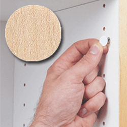 14MM Stick-On Cover Cap Unfinished Maple Wood- 1040 Per Box