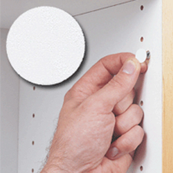 14MM Stick-On Cover Cap White PVC- 1040 Per Box