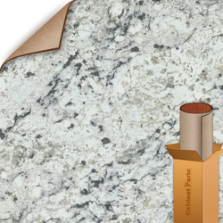 4 ft. x 8 ft. Countertop Grade Laminate Sheet, Matte Finish White Ice Granite