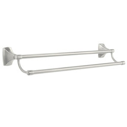 Clearance Sale, Clarendon 24 inch Double Towel Bar Satin Nickel