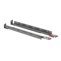  FR3001, Soft Close Slide for Face Frame Cabinets, 21 Inch (533mm) long Drawer Box with 5/8” (16mm) Sides Required, Front Locking Device and Rear Mounting Socket Included