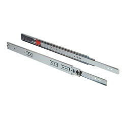  Fulterer FR5001.ECD 26" Length Easy Soft-Close Side-Mounted Full Extension Slide, 100 Pound Load Rated, Zinc