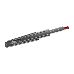 Fulterer 5400SL Heavy Duty 54" Length Manual Full Extension Side-Mounted Slide with Lock-In/Lock-Out, Non-Detachable, 250 lb. Maximum Load Rated, 39mm (1-17/32") Overall Side Space Required, Zinc