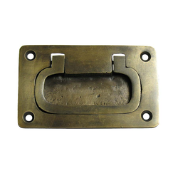 Bin Pulls 2-1/2 Inch Center to Center Unlacquered Antique Brass Recess Pull