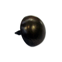 Medium-Large Hemispherical Clavo 1-1/8 inch Diameter, Antique Brass