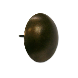 Large Round Clavo 1-1/4 inch Diameter, Antique Brass