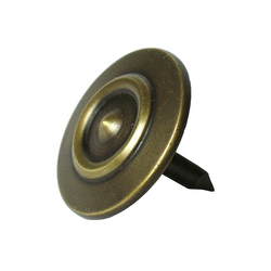 10% OFF Small Double-Ring Clavo 1-3/16 inch Diameter, Antique Brass