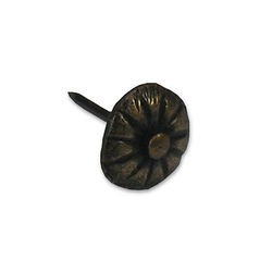 10% OFF Ribbed Clavo with Loose Nail 7/16 inch Diameter, Antique Brass