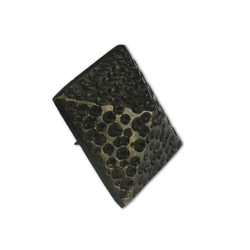 Medium Textured Pyramid Clavo 1-3/8 inch Diameter, Antique Brass