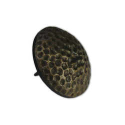 10% OFF Small Textured Round Clavo 1-1/8 inch Diameter, Antique Brass