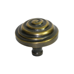 Knobs 2 Inch Diameter Unlacquered Antique Brass Cabinet Knob