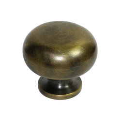 Knobs 2 Inch Diameter Unlacquered Antique Brass Cabinet Knob