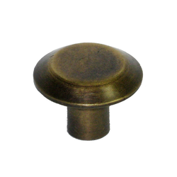 Knobs 1 Inch Diameter Unlacquered Antique Brass Cabinet Knob
