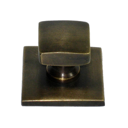 Knobs 1-1/4 Inch Diameter Unlacquered Antique Brass Cabinet Knob