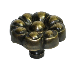 Knobs 2 Inch Diameter Unlacquered Antique Brass Cabinet Knob