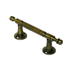 Pulls 2-3/8 Inch Center to Center Unlacquered Antique Brass Cabinet Pull
