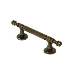 Pulls 2 Inch Center to Center Unlacquered Antique Brass Cabinet Pull