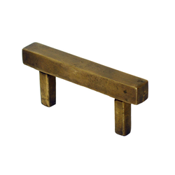 Pulls 1-7/8 Inch Center to Center Unlacquered Antique Brass Cabinet Pull