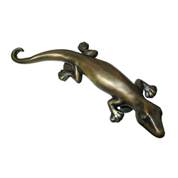 Pulls 4-1/2 Inch Center to Center Unlacquered Antique Brass Cabinet Pull