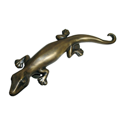 Pulls 4-1/2 Inch Center to Center Unlacquered Antique Brass Cabinet Pull