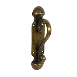 Pulls 2-9/16 Inch Center to Center Unlacquered Antique Brass Cabinet Pull