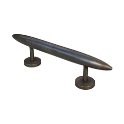 Pulls 5-5/8 Inch Center to Center Unlacquered Antique Brass Cabinet Pull
