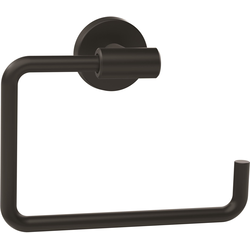 Arrondi 6-7/16 Inch Length Contemporary Towel Ring, Matte Black