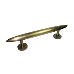 Pulls 8-5/8 Inch Center to Center Unlacquered Antique Brass Cabinet Pull