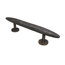 Pulls 8-1/4 Inch Center to Center Unlacquered Antique Brass Cabinet Pull