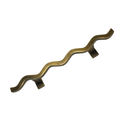 Pulls 7 Inch Center to Center Unlacquered Antique Brass Cabinet Pull