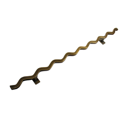 Pulls 16-1/4 Inch Center to Center Unlacquered Antique Brass Cabinet Pull