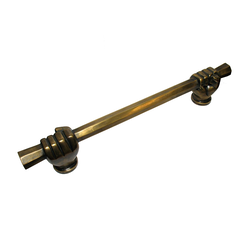 Pulls 13-5/8 Inch Center to Center Unlacquered Antique Brass Cabinet Pull