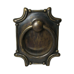Ring Pulls 7-1/2 Inch Diameter Unlacquered Antique Brass Cabinet Ring Pull