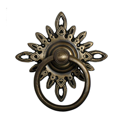 Ring Pulls 3 Inch Diameter Unlacquered Antique Brass Cabinet Ring Pull