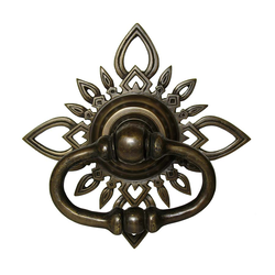 Ring Pulls 7 Inch Diameter Unlacquered Antique Brass Cabinet Ring Pull