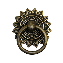 Ring Pulls 3 Inch Diameter Unlacquered Antique Brass Cabinet Ring Pull