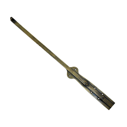 Surface Bolt with Long Throw 17-5/8 inch L, Antique Brass