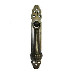 Teardrop Pulls 5-1/2 Inch Diameter Unlacquered Antique Brass Pendant Pull