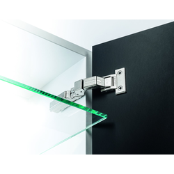 Tiomos M0 Soft-Close Thin Door 125 Degree Opening Hinge for 1/4" to 3/8" Door Thickness 
